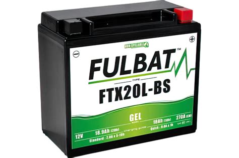 Batterie Fulbat FTX20L BS 12V 18Ah Gel Wartungsfrei Einbaufertig