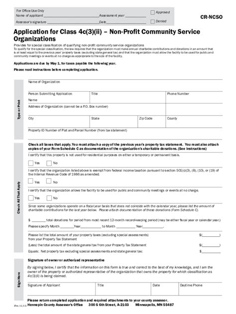 Fillable Online Hennepin Us Mediaapplication For Class C Ii