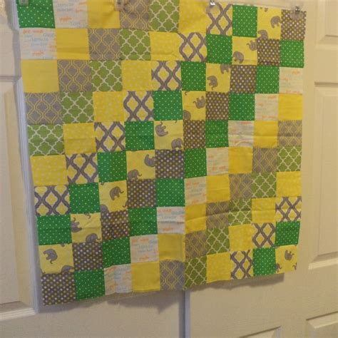 Yellow Gray Quilt - Etsy