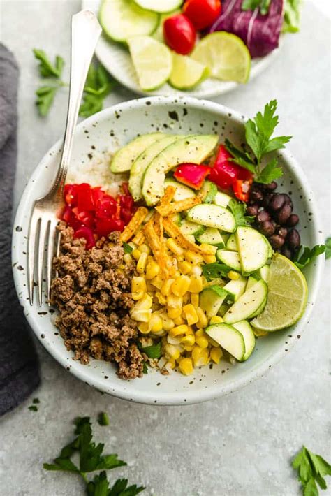 Healthy Taco Bowls Best Low Carb Keto And Meal Prep Options