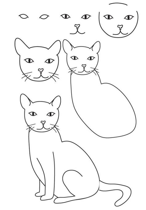 1001 Exemples Et Tutoriels Comment Dessiner Un Chat Dessin Chat Images