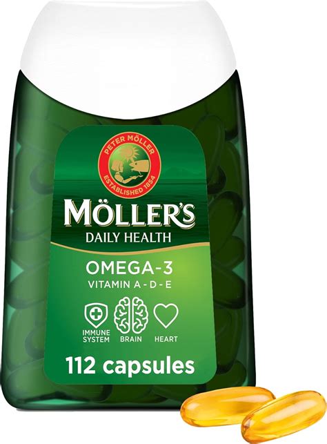 Mollers Cápsulas de omega 3 Aceite de pescado Suplemento