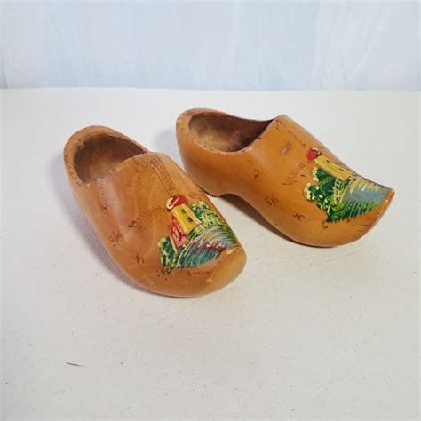 Wood Dutch Clogs Shoes Etsy