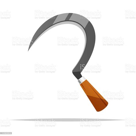 Sickle Blade Vector Isolated Illustration Stock Illustration - Download ...