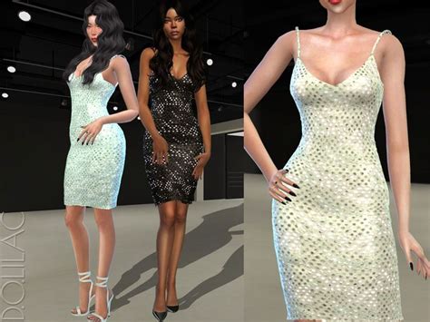 The Sims Resource Sequin Dress Do393 Ruched Dress Sequin Dress Sleeveless Formal Dress