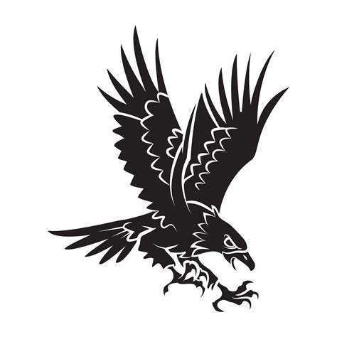 Eagle Symbol tattoo illustration 19797126 Vector Art at Vecteezy