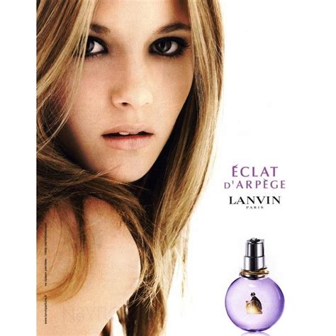 An Advertisement For Lanvin Perfume With A Woman S Face