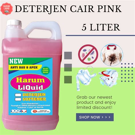 Deterjen Cair Laundry Varian Pink Liter Lazada Indonesia