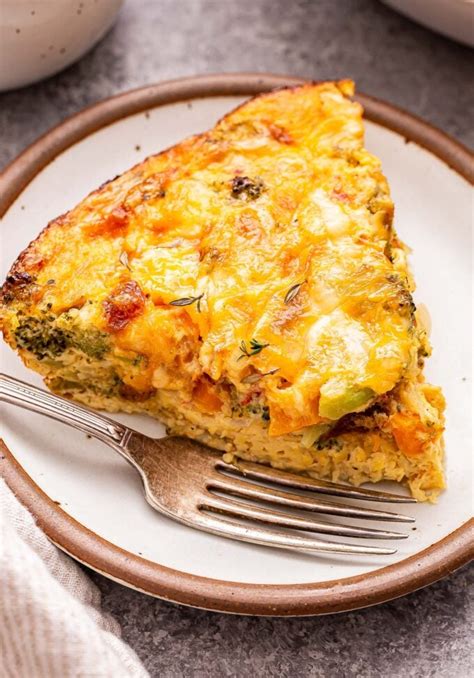 Crustless Vegetable Quiche Recipe Runner