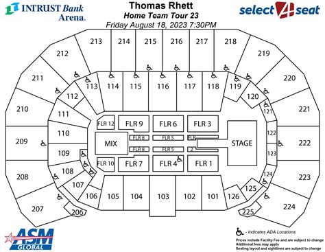 Seating Charts | Events & Tickets | INTRUST Bank Arena