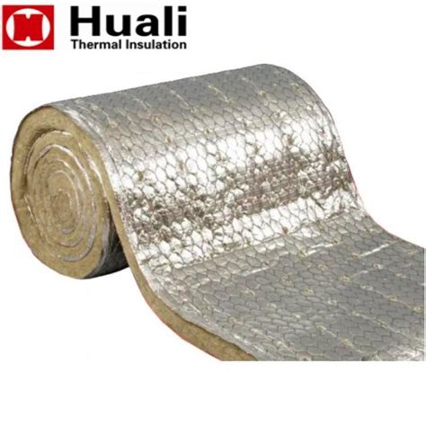 Insulation Materials Rock Wool Blanket With Wire Mesh China Rock Wool