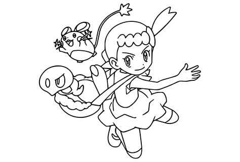 Bonnie And Pokemon Color Page Free Printable Coloring Pages