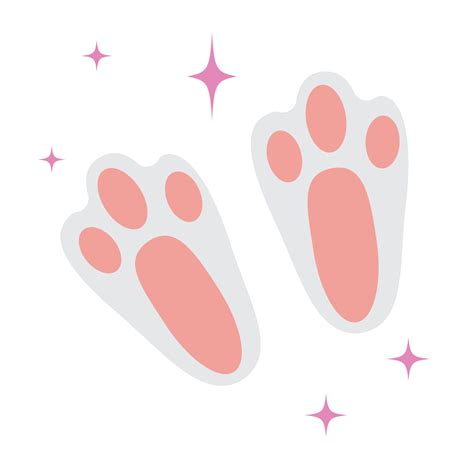 Rabbit Paw Prints Clipart