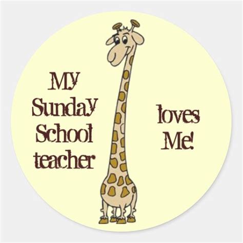 Sunday School Teacher Stickers | Zazzle