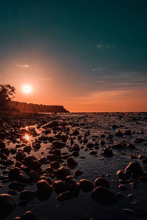 Fotos Gratis Cielo Agua Horizonte Mar Puesta De Sol Nube