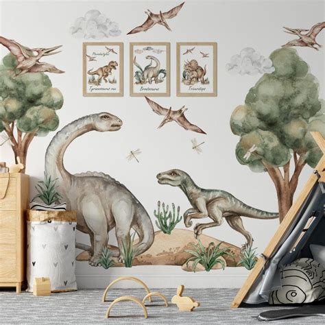 Dinosaur Wall Stickers - Etsy