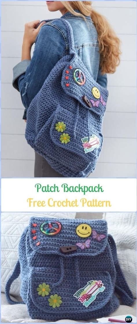 Crochet Patch Backpack Free Pattern Crochet Backpack Free Patterns