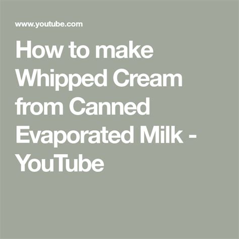 Making Whipped Cream Homemade Whipped Cream How To Make Cream Evaporated Milk Cake Cookies