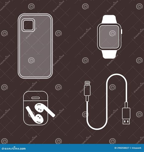 Accessories For Smartphones Case Charging Cable Smartwatches