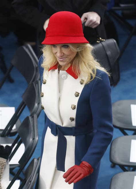 Kellyanne Conway Shows Patriotism at Inauguration in Red, White and ...