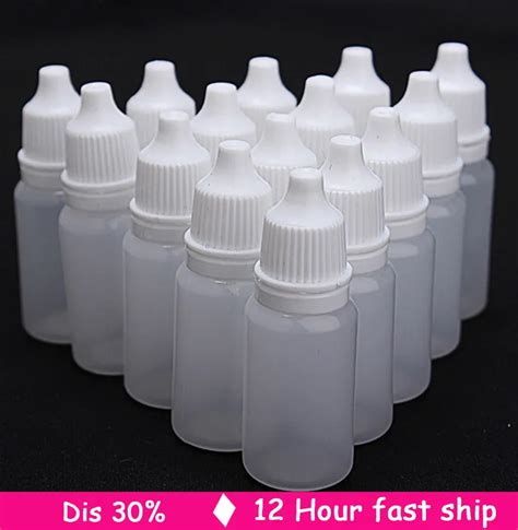 100 50 25PCS 10ml Empty Plastic Squeezable Dropper Bottles Eye Liquid