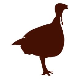 Simple Turkey Silhouette PNG & SVG Design For T-Shirts