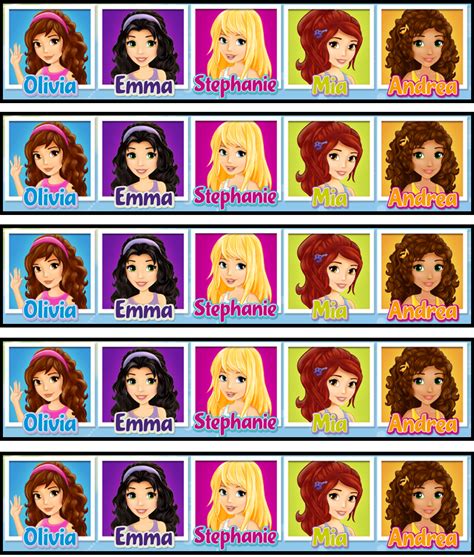 Bookmarks Lego Friends Birthday Lego Friends Birthday Party Lego Friends