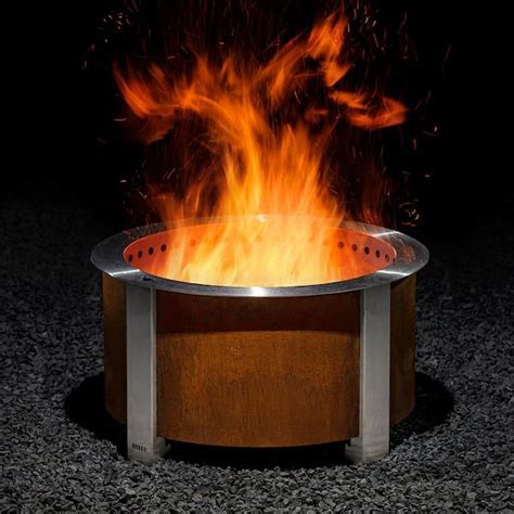 Breeo X Series 24 Smokeless Fire Pit In Corten Steel BR X24P