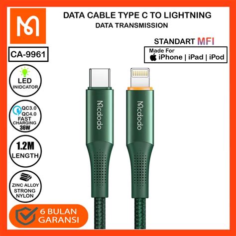 Jual Kabel Data Iphone Type C To Lightning Fast Charging Pd W M