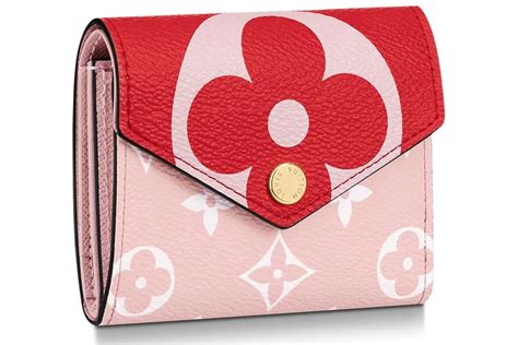 Louis Vuitton Zoe Wallet Monogram Giant Red Pink In Coated Canvas With Gold Tone Us