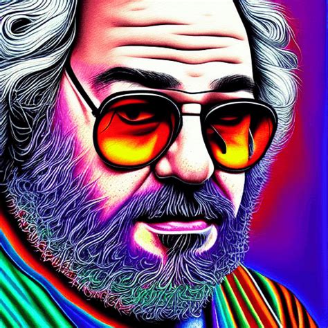 Jerry Garcia Digital Painting · Creative Fabrica