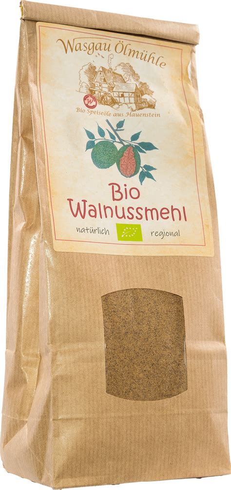 Bio Walnussmehl kaufen von der Wasgau Ölmühle Leni Hans