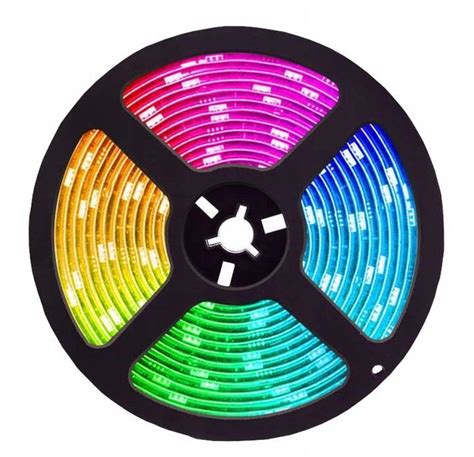 TAŚMA LED SMD WODOODPORNA 5M RGB KOLOROWA PILOT Strona główna