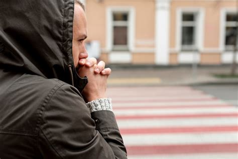 Free Photo Portrait Of Man Trying To Warm Up His Hands