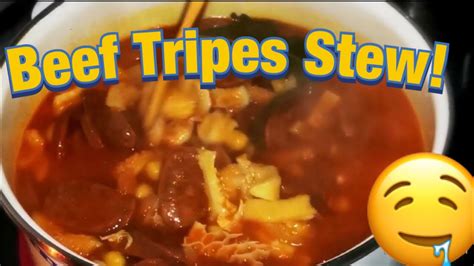 How To Cook Beef Tripes Stew The Easy Way Or Callos Youtube