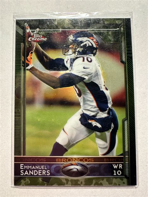 K Topps Chrome Camo Refractors Emmanuel Sanders