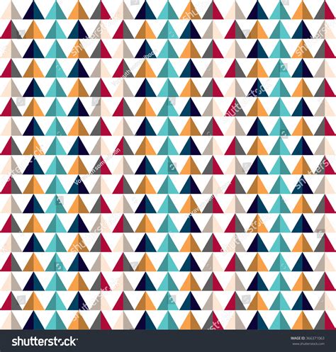 Geometric Triangel Pattern Geometric Simple Print Stock Vector Royalty