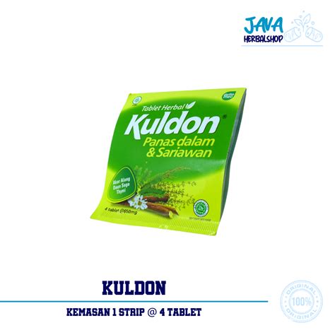 Jual Kuldon Tablet Herbal Panas Dalam Dan Sariawan Sachetan Isi 4