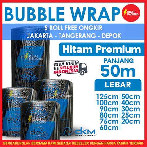 Jual Plastik Bubble Wrap Hitam Tebal Premium Bubble Wrap Murah Dkm