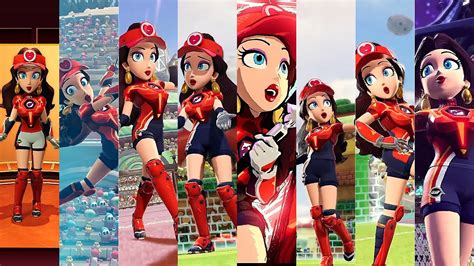 Mario Strikers Battle League All Pauline Animations Youtube