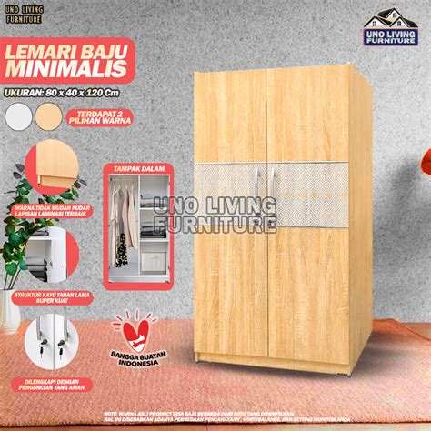 Jual Lemari Kayu Minimalis Lemari Pakaian Kayu Baby Locker Minimalis