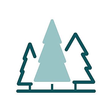 Conifer Forest Vector Isolated Icon Nature Sign Health Eco Vector