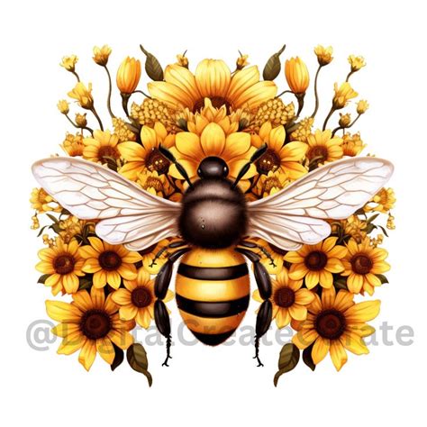 Abeilles Png Png Tournesol T Png Abeilles Svg Tournesol Svg