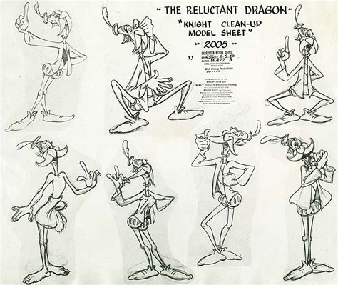 Design: Reluctant Dragon and Pinocchio Model Sheets - AnimationResources.org - Serving the ...