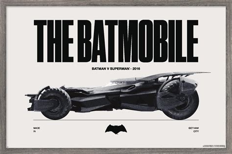 Dc Comics Batman Th Anniversary The Batmobile Wall Poster