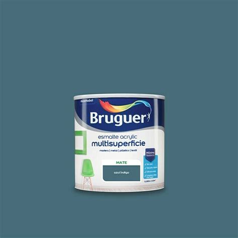 Bruguer Esmalte De Color Acrylic Multisuperficie Azul Indigo 250 Ml