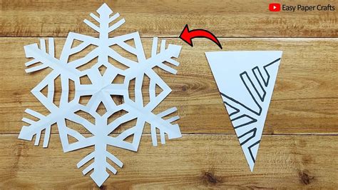 Paper Cutting Design ️ How To Make Paper Snowflake For Christmas Decorations 🎄 Easy Paper Crafts