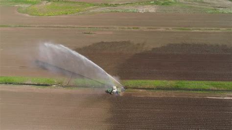 Irrigation System on Agricultural Land, Stock Footage | VideoHive