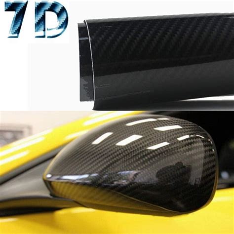 Amazon 7D Premium High Gloss Carbon Fiber Vinyl Film Wrap Bubble