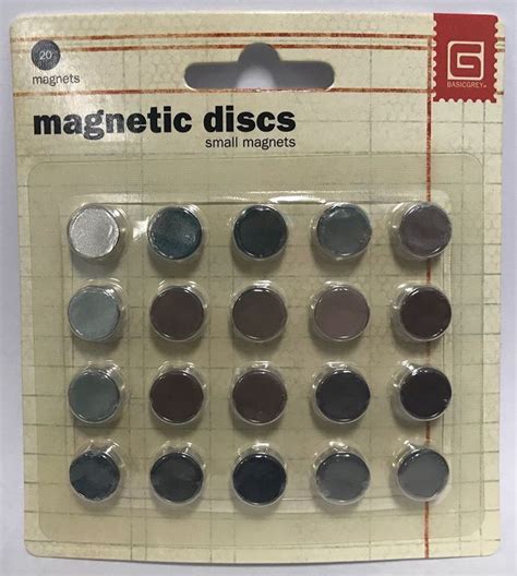 Basic Grey Magnetic Snaps Small 20 Pk Basic Grey Small Magnets